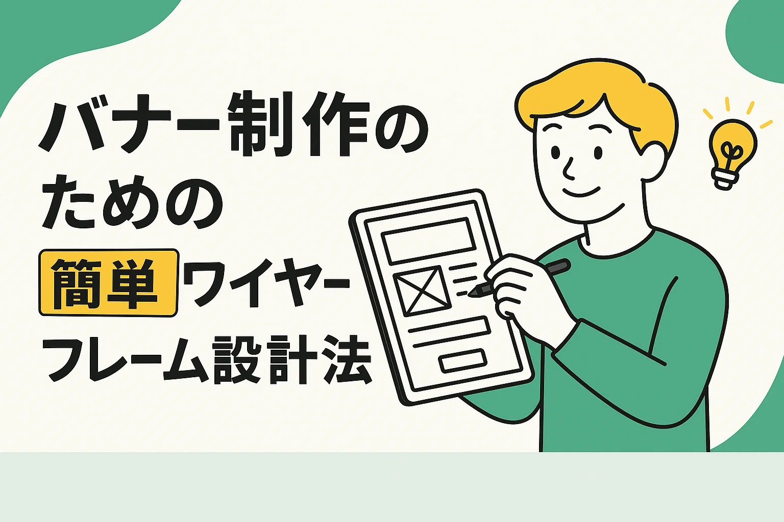 バナー制作のための簡単ワイヤーフレーム設計法