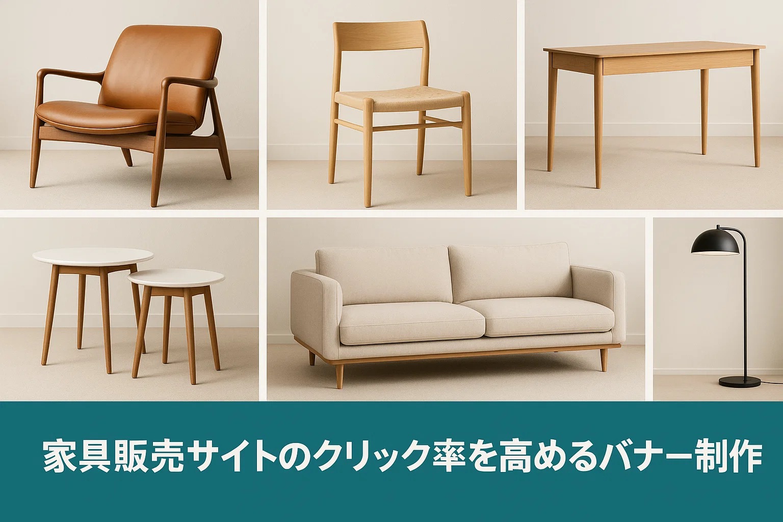 家具販売サイトのクリック率を高めるバナー制作