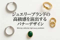 ジュエリーブランドの高級感を演出するバナーデザイン