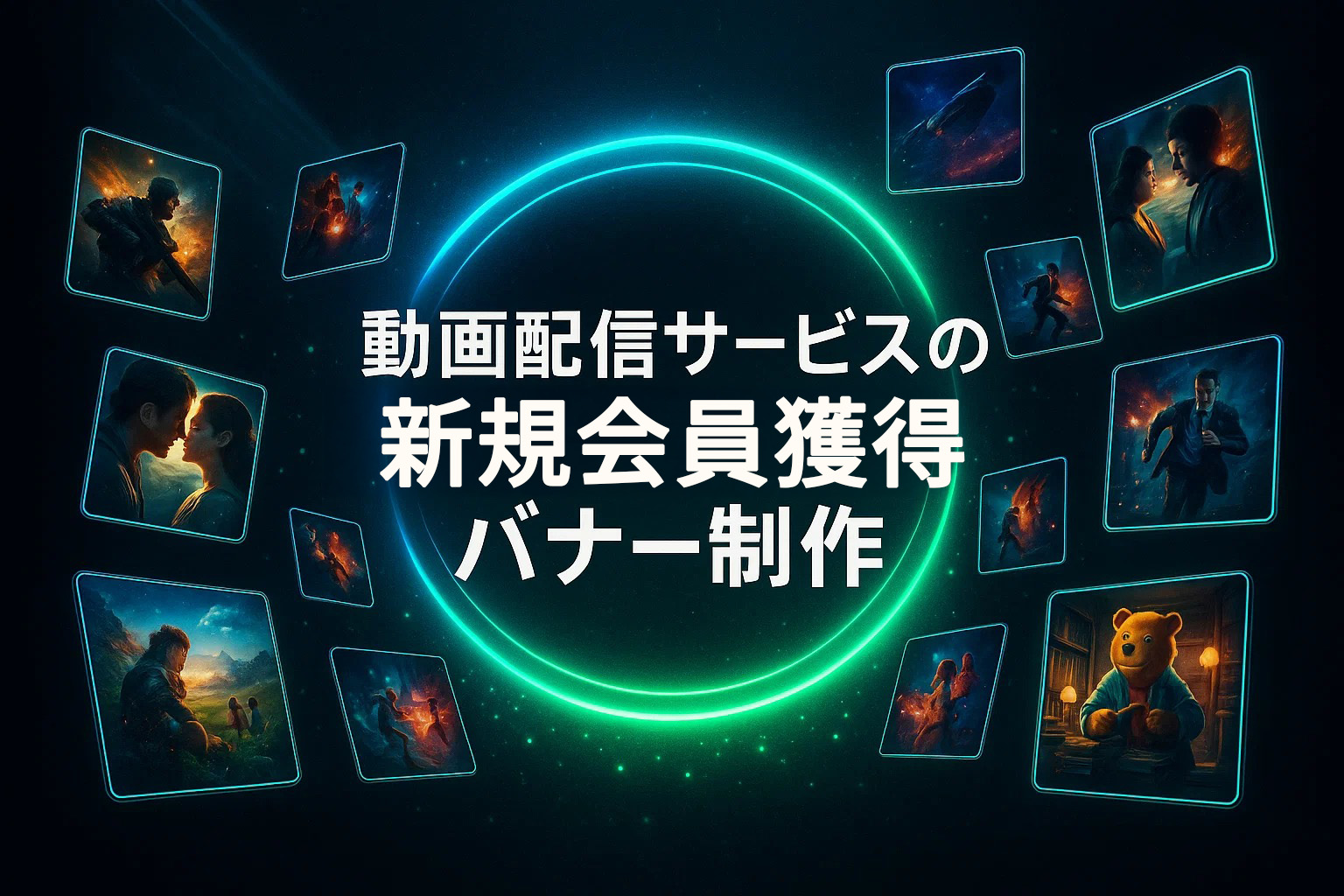 動画配信サービスの新規会員獲得バナー制作