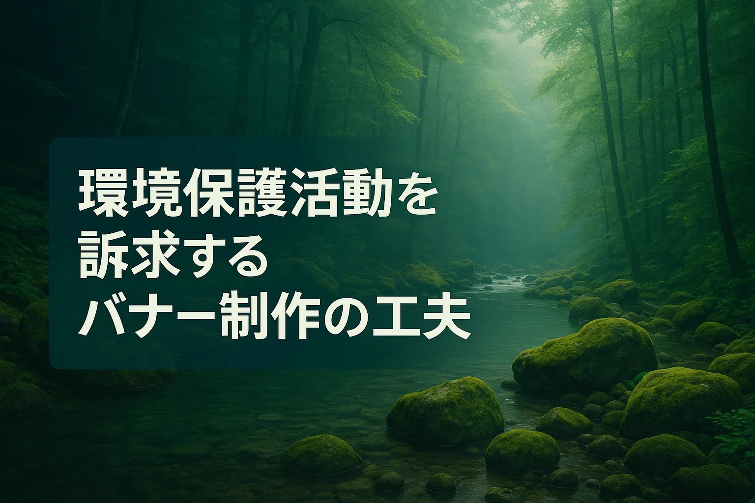 環境保護活動を訴求するバナー制作の工夫
