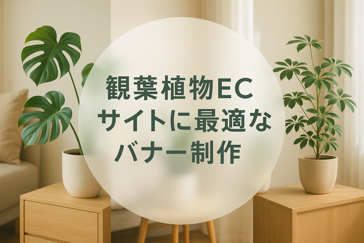 観葉植物ECサイトに最適なバナー制作