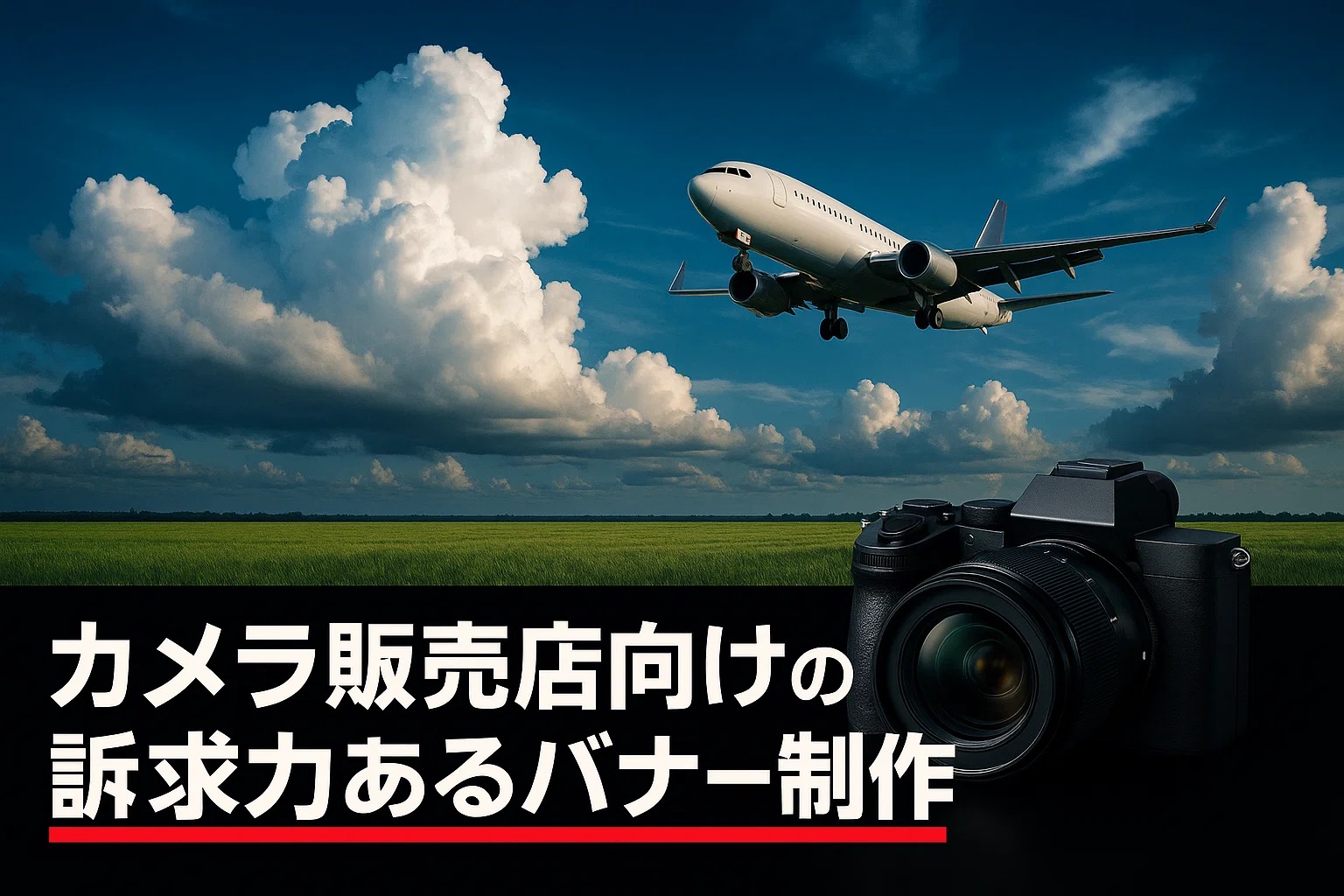 カメラ販売店向けの訴求力あるバナー制作