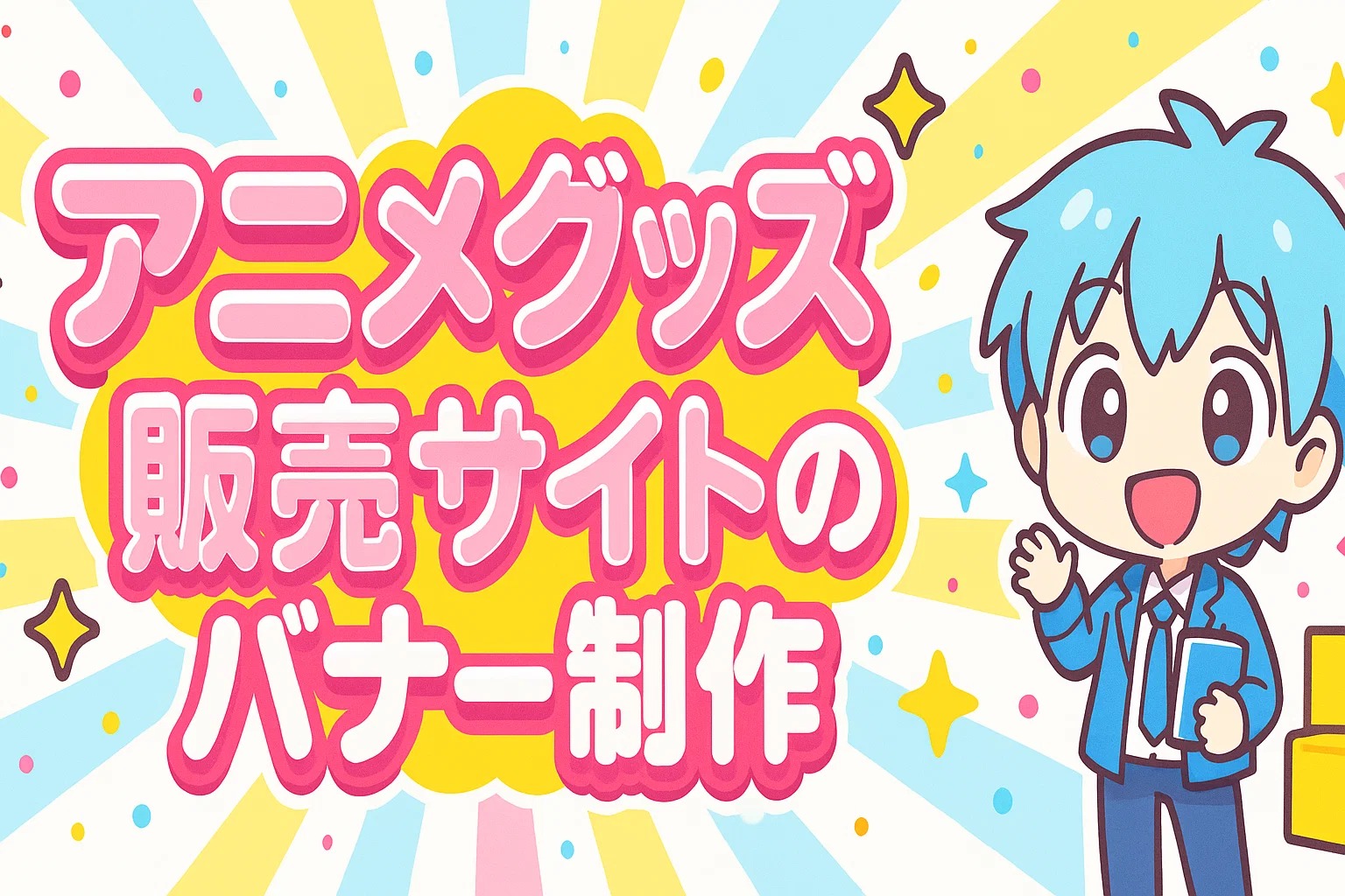 アニメグッズ販売サイトのバナー制作