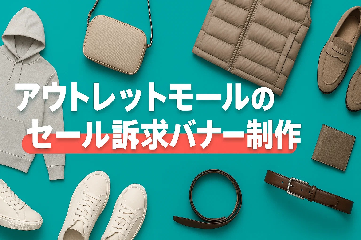 アウトレットモールのセール訴求バナー制作