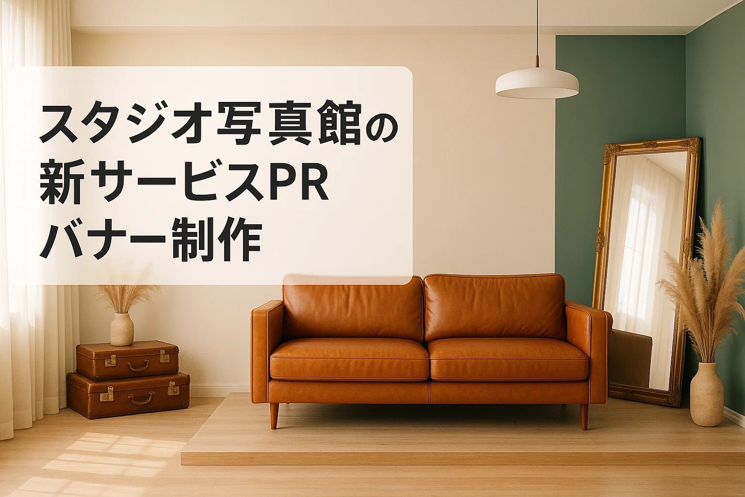 スタジオ写真館の新サービスPRバナー制作