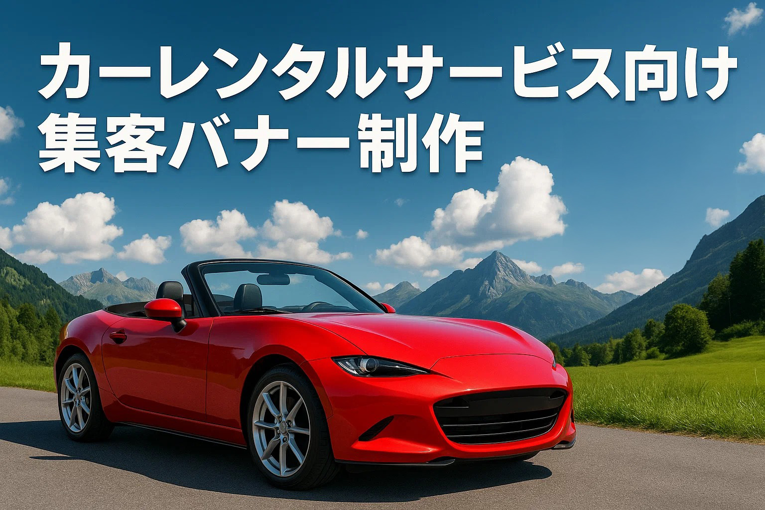 カーレンタルサービス向け集客バナー制作