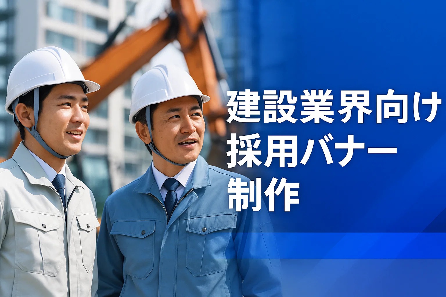 建設業界向け採用バナー制作