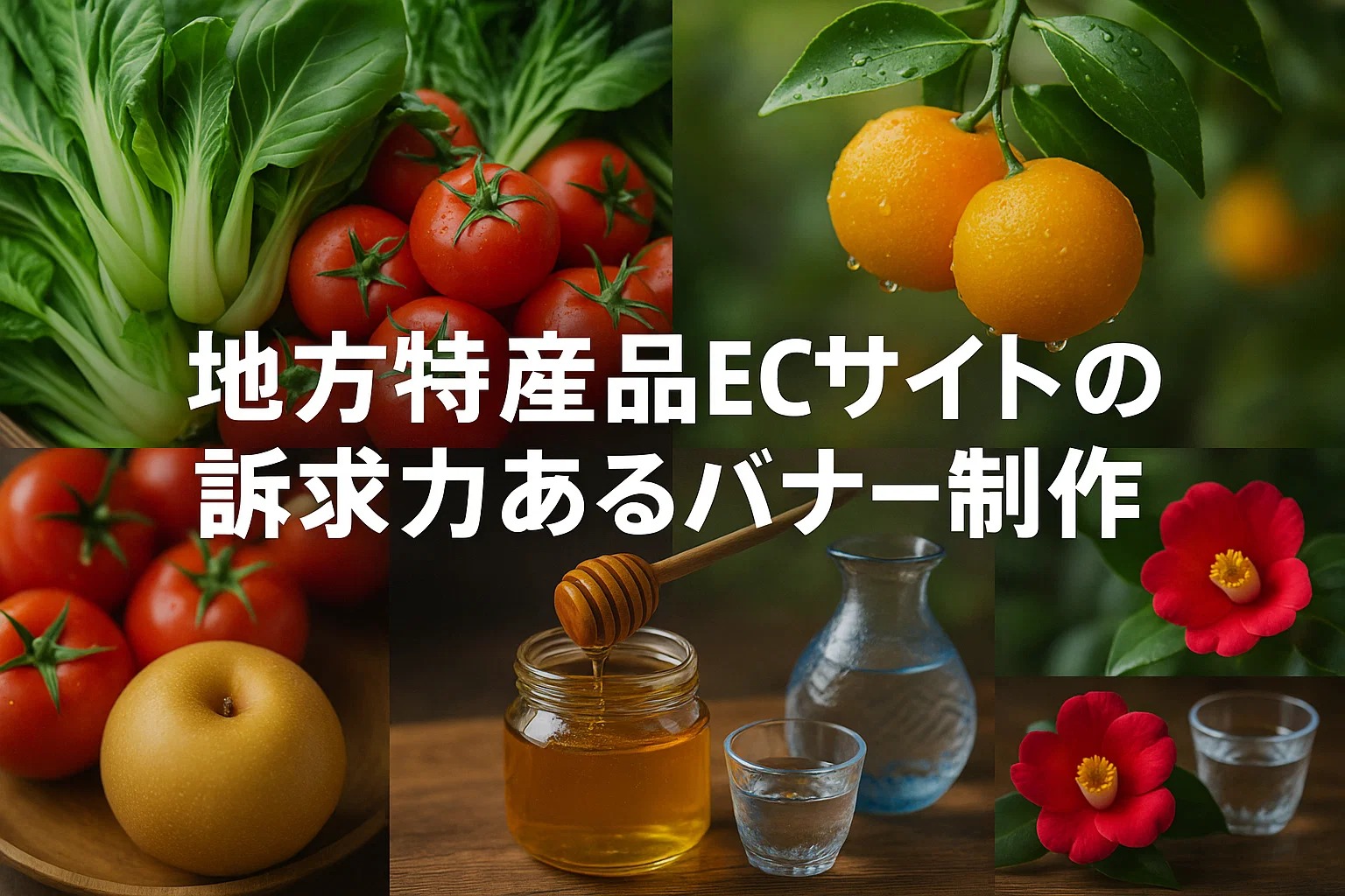 地方特産品ECサイトの訴求力あるバナー制作