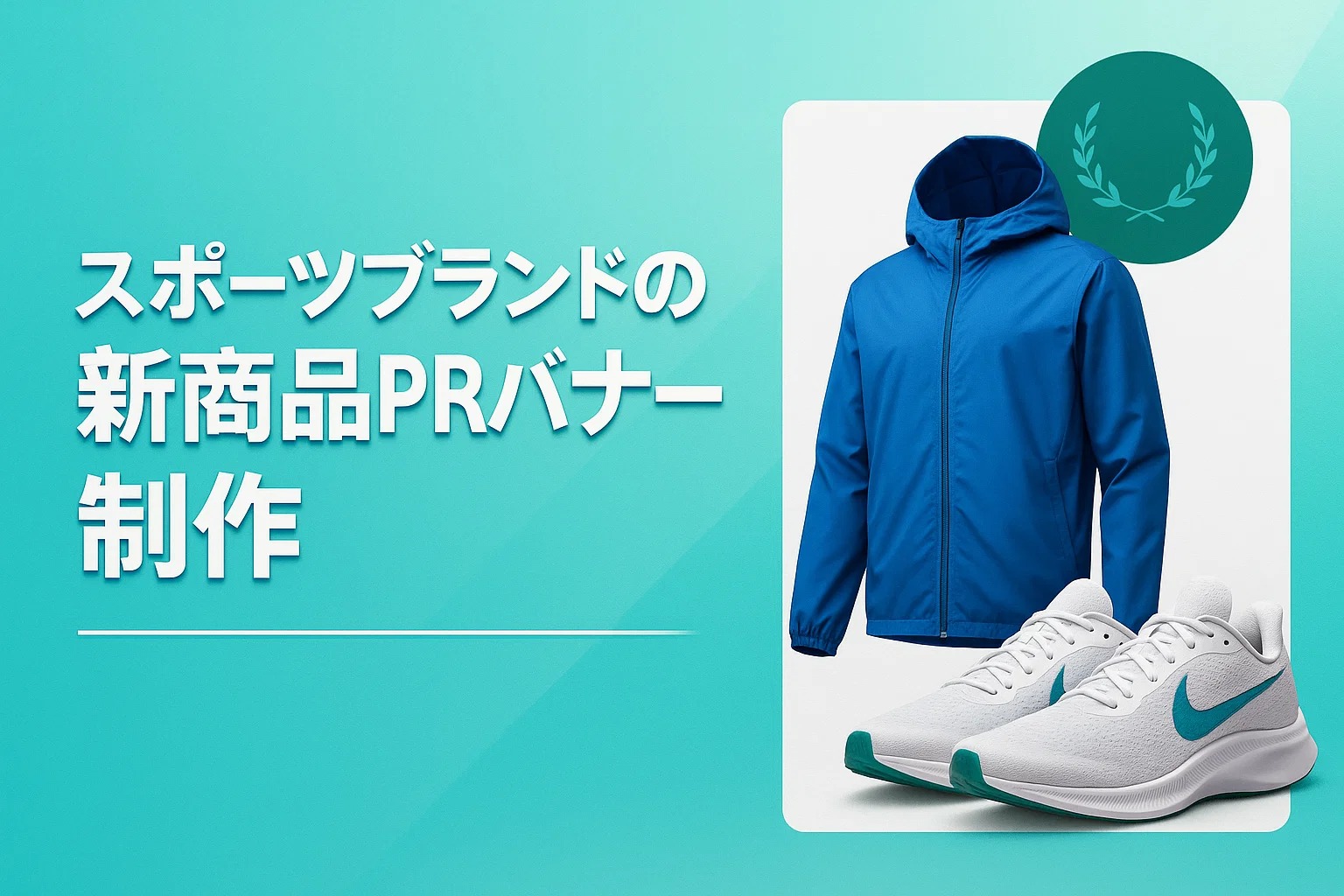 スポーツブランドの新商品PRバナー制作