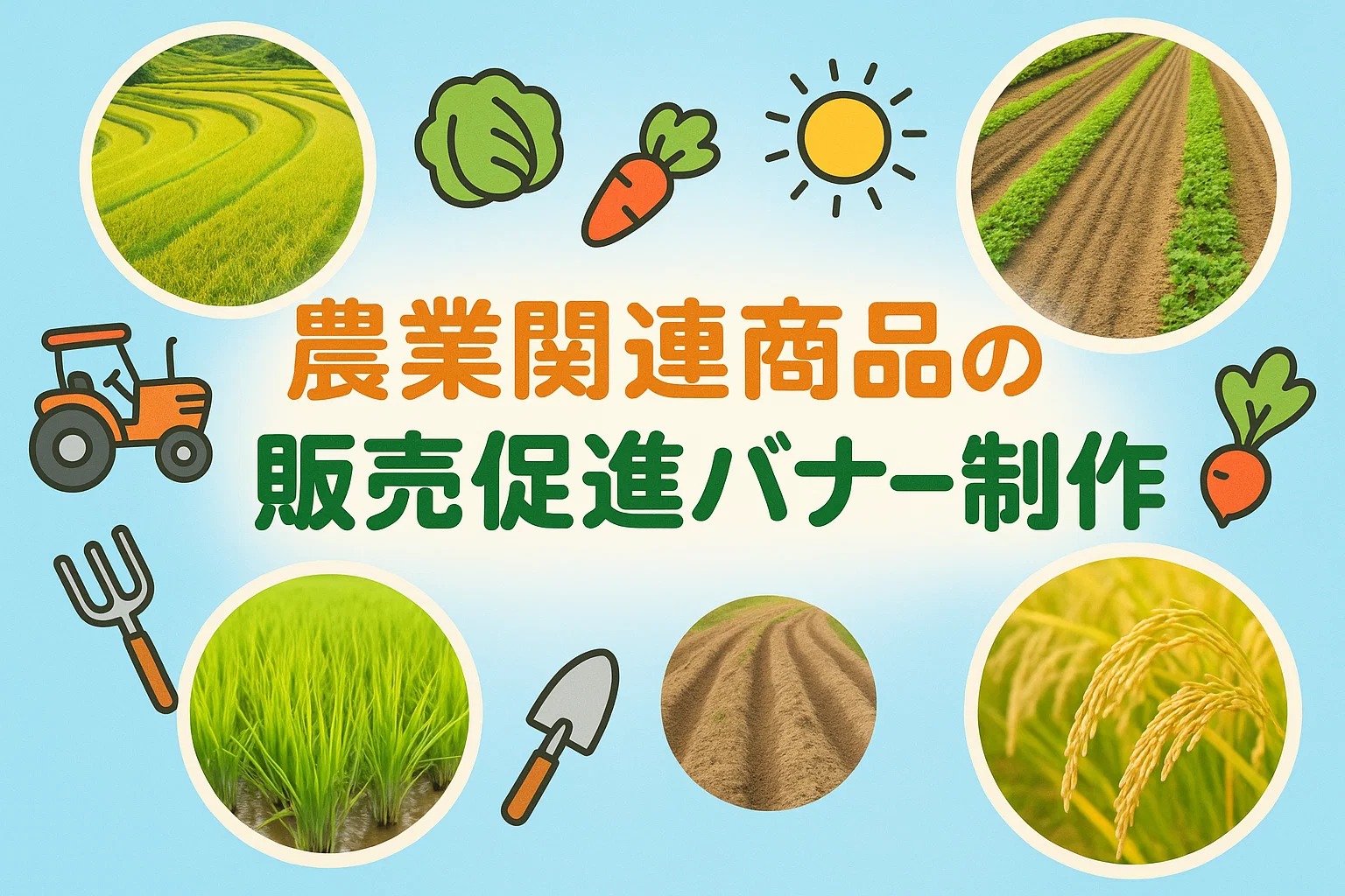 農業関連商品の販売促進バナー制作