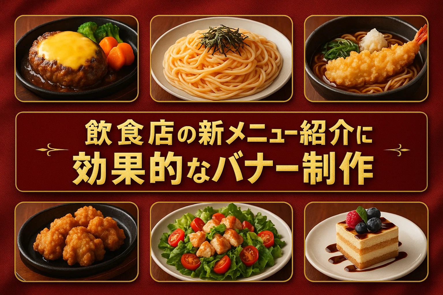 飲食店の新メニュー紹介に効果的なバナー制作