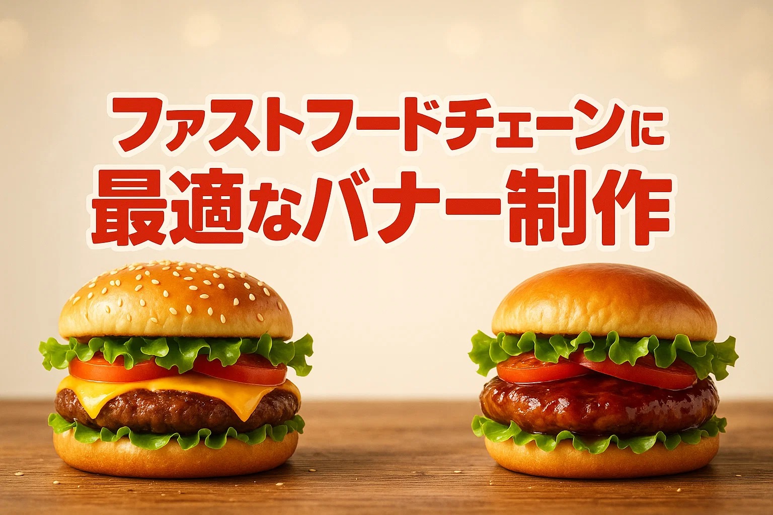 ファストフードチェーンに最適なバナー制作