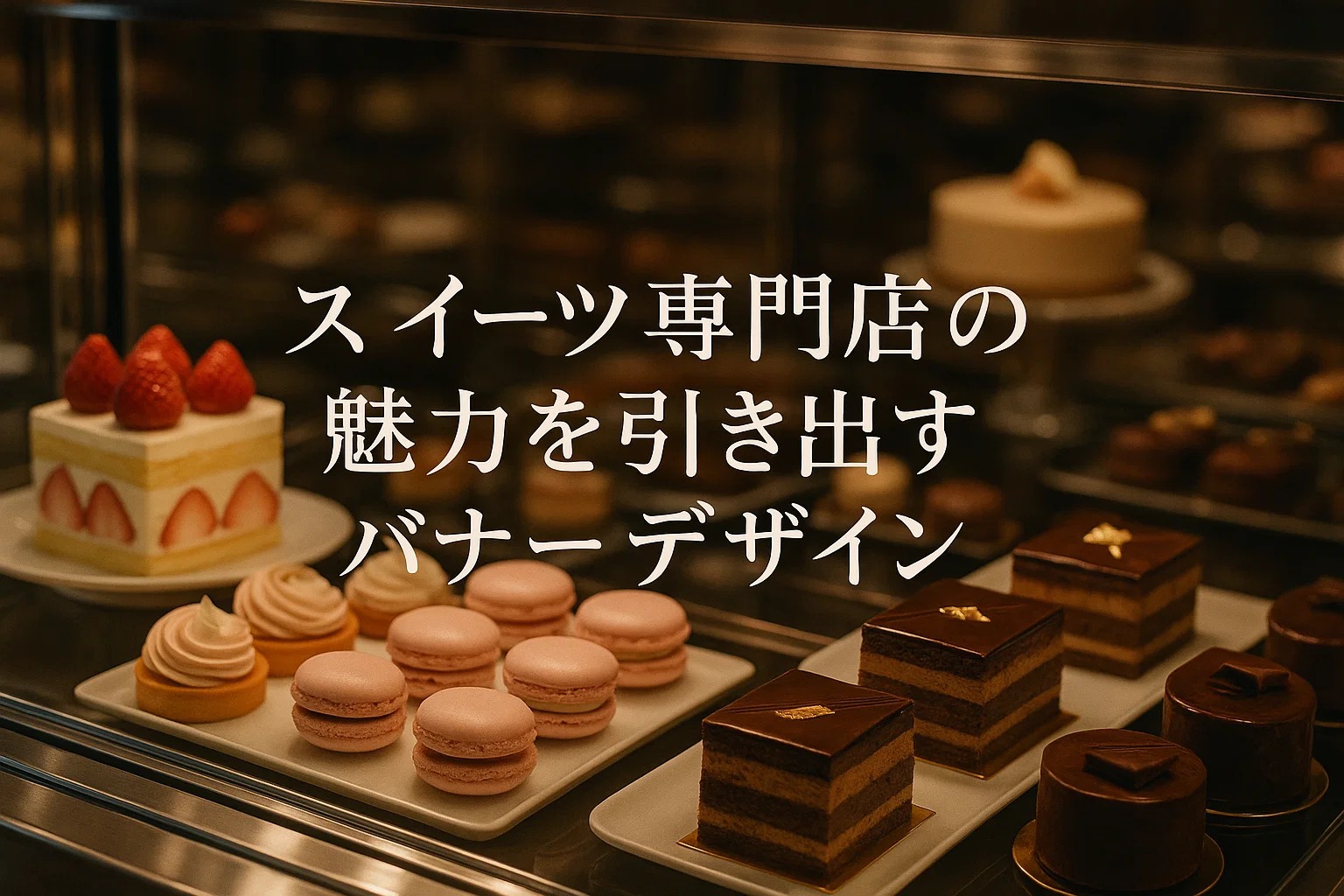 スイーツ専門店の魅力を引き出すバナーデザイン