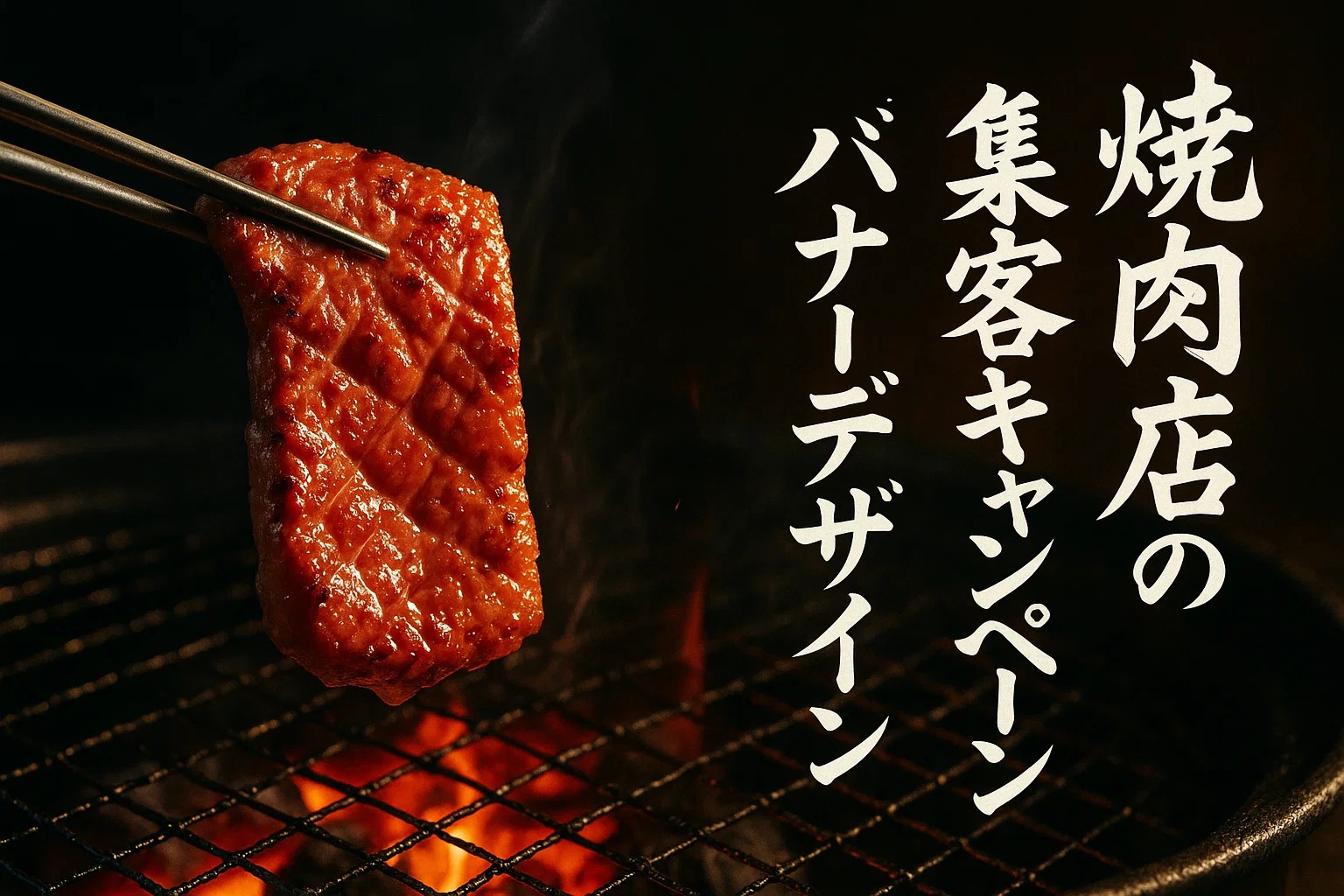 焼肉店の集客キャンペーン用バナーデザイン