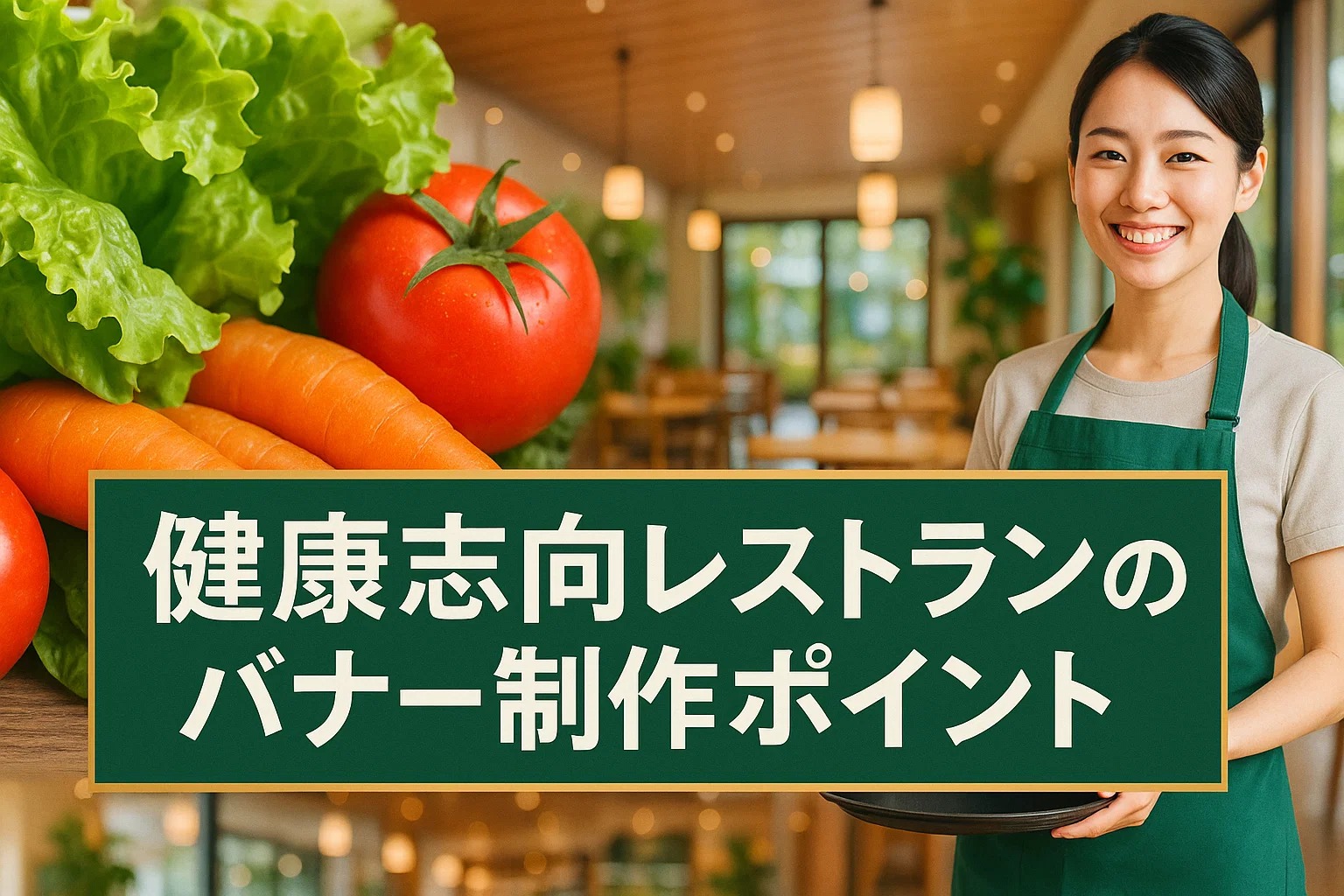 健康志向レストランのバナー制作ポイント