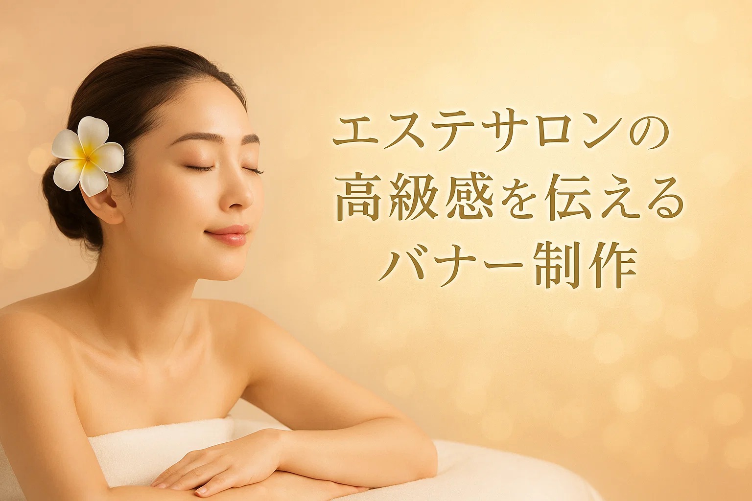 エステサロンの高級感を伝えるバナー制作