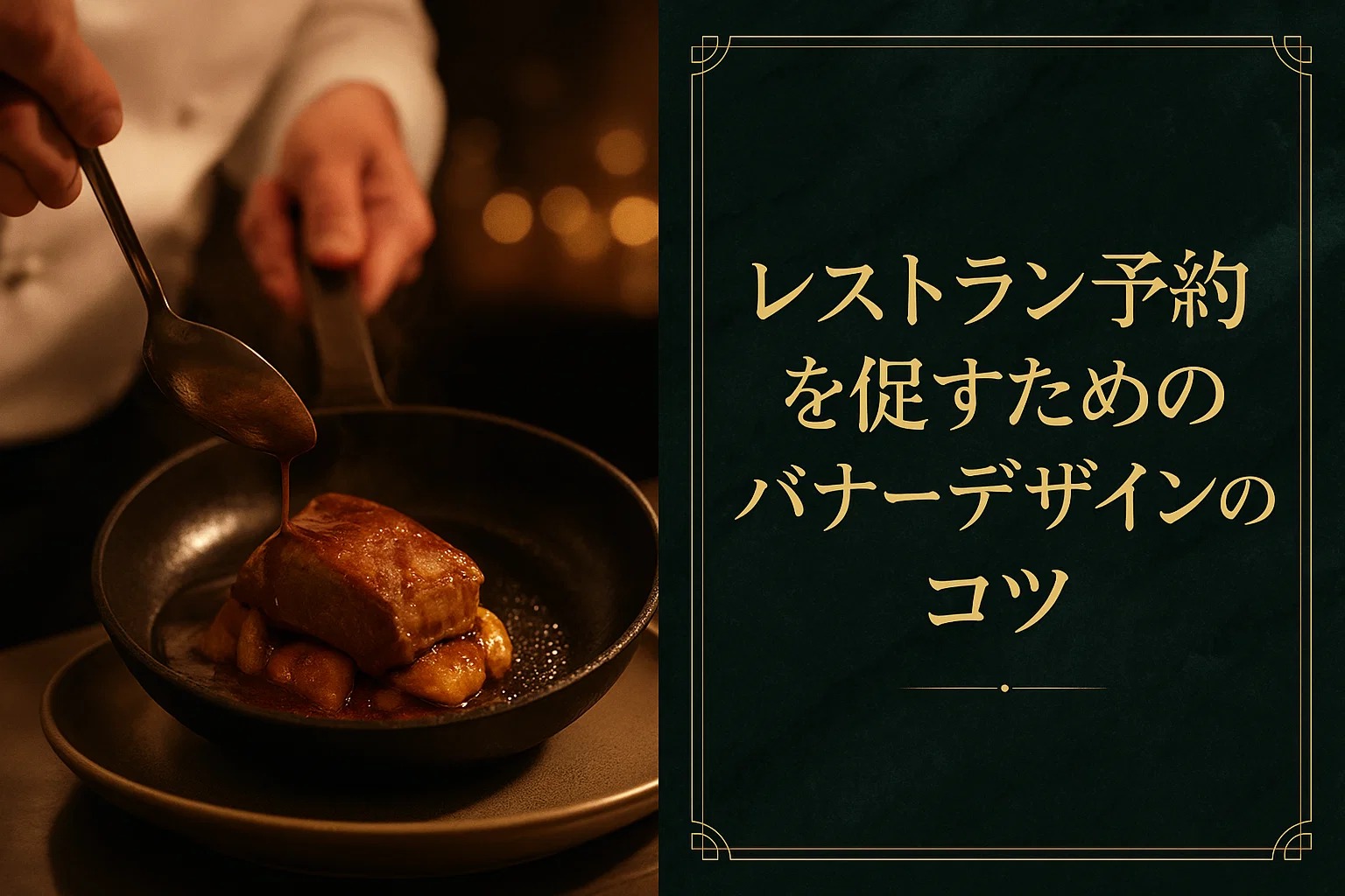 レストラン予約を促すためのバナーデザインのコツ