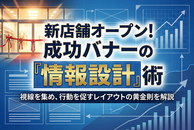 新店舗オープンを告知するバナー制作