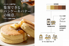 パンケーキ専門店に合うバナーデザイン