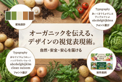 オーガニック食材店に合うバナーデザイン