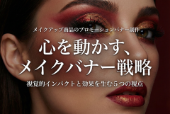 メイクアップ商品のプロモーションバナー制作