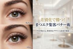 まつげエクステ専門店の集客バナー制作