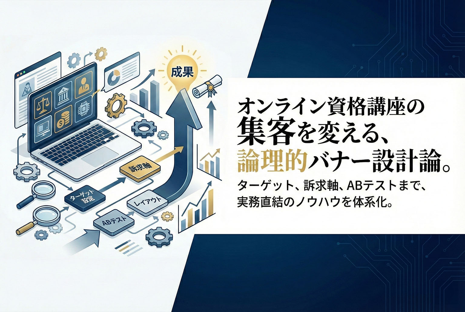 オンライン資格講座向けバナー制作