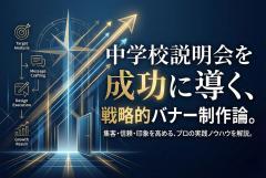 中学校説明会案内バナー制作