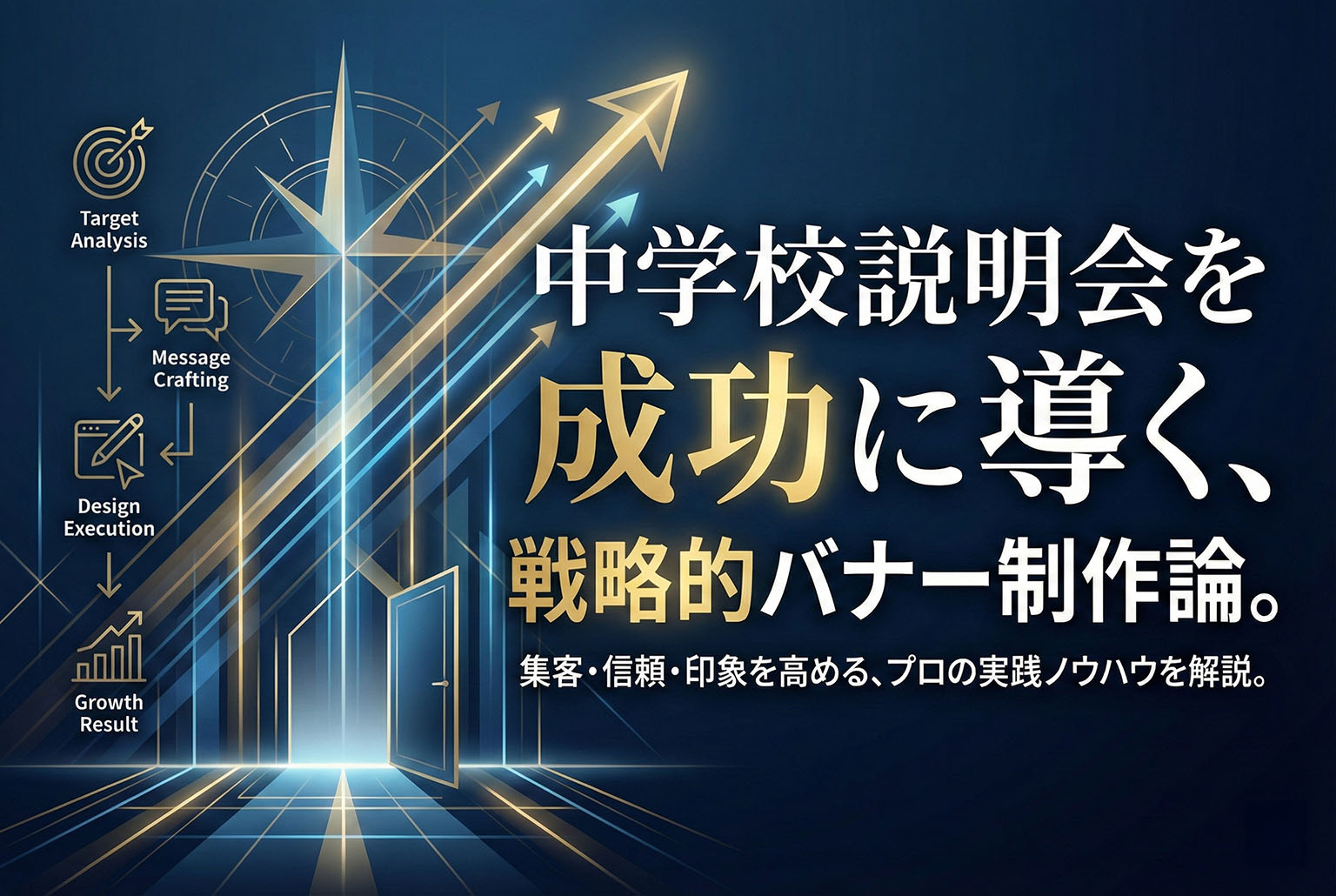 中学校説明会案内バナー制作