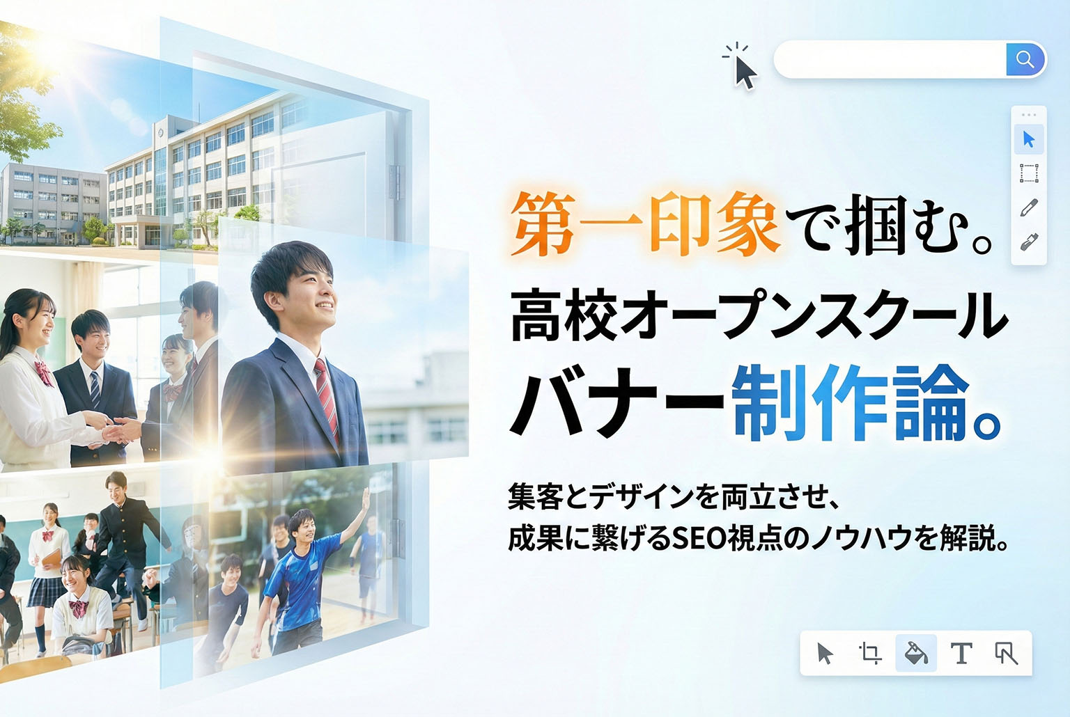 高校オープンスクール用バナー制作