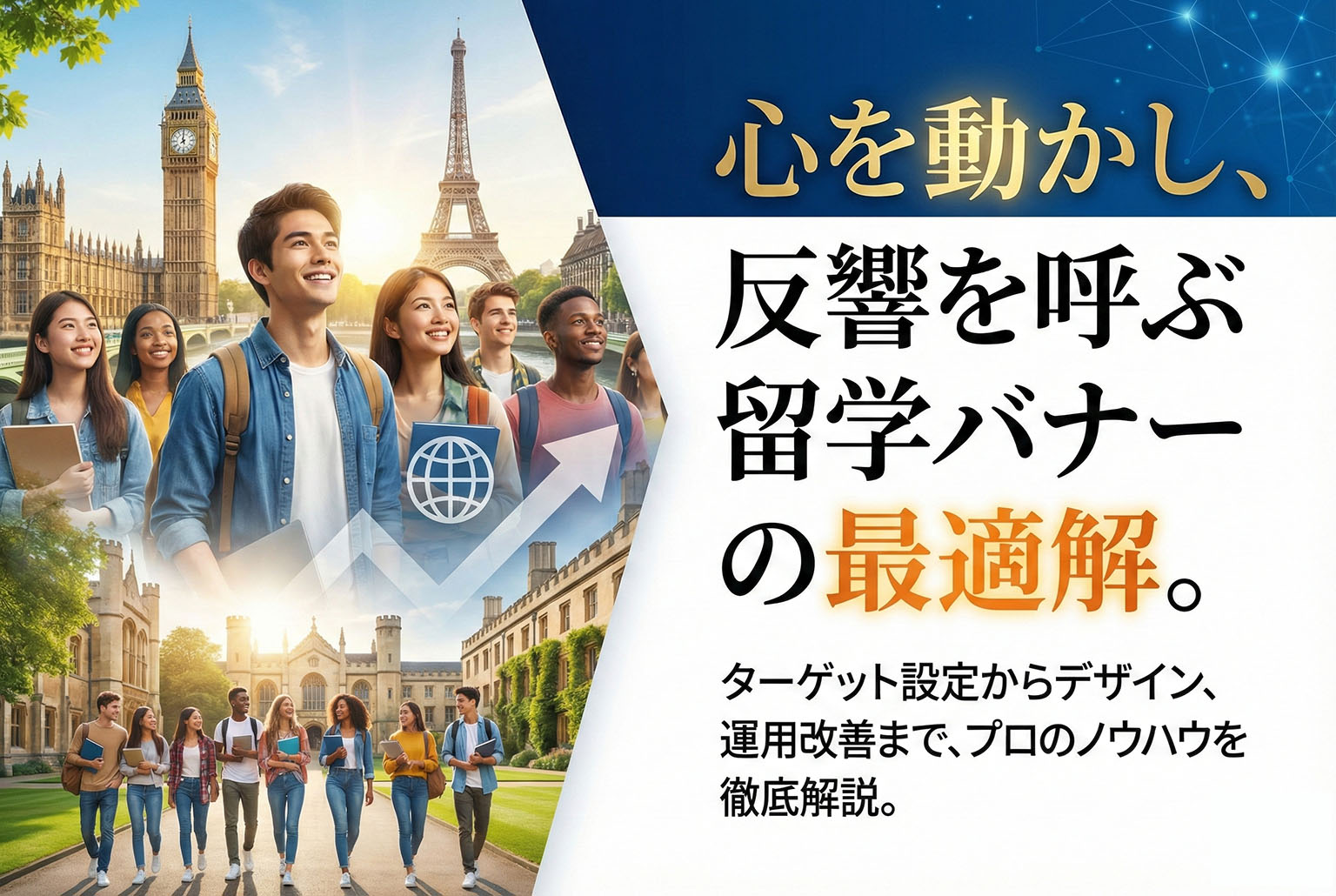 留学エージェント向け集客バナー制作