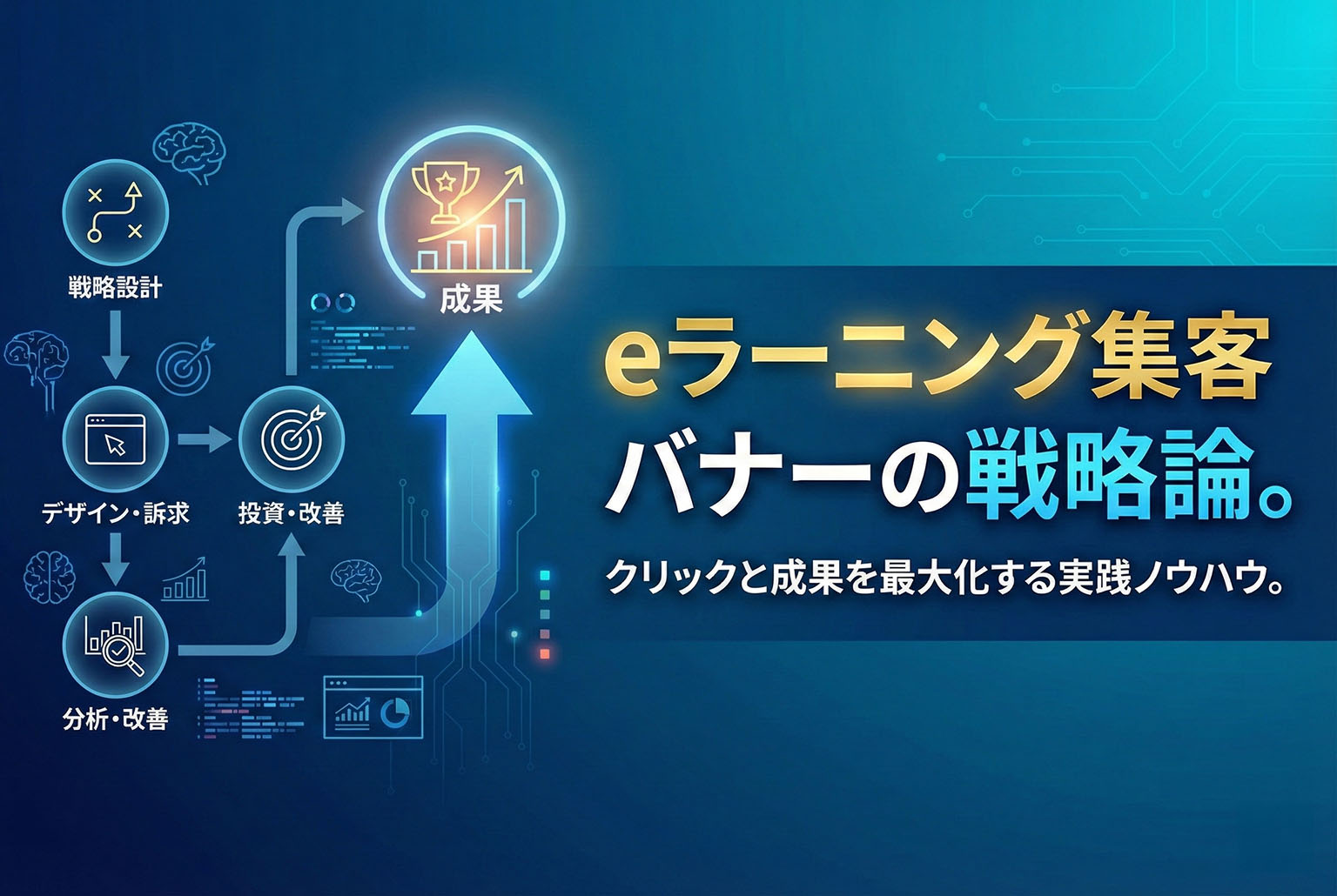 eラーニングプラットフォームの集客バナー制作