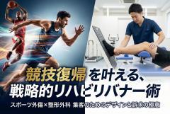 整形外科のスポーツ外傷リハビリ案内バナー制作