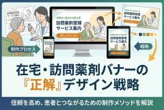 在宅訪問薬剤管理の案内バナー制作