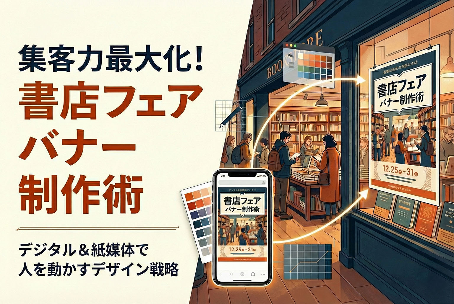 書店のフェア告知に使えるバナー制作
