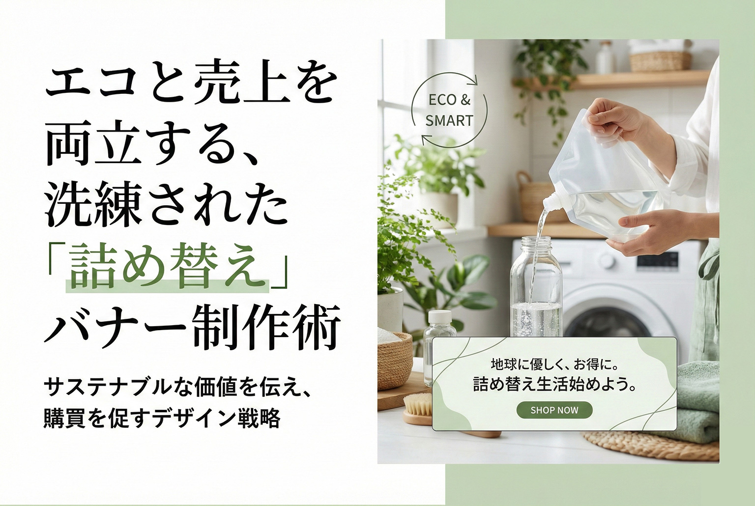 洗濯洗剤の詰め替え特集バナー制作