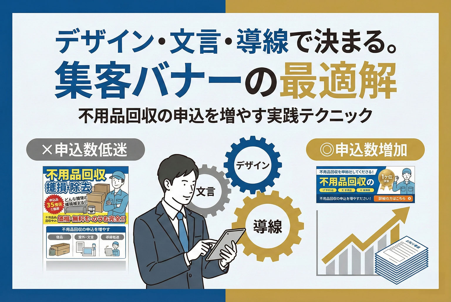 不用品回収申込を促す案内バナー制作