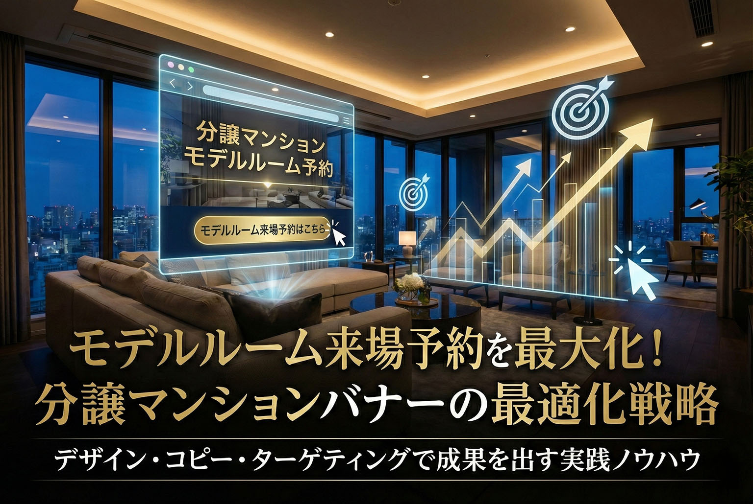分譲マンションのモデルルーム予約バナー最適化