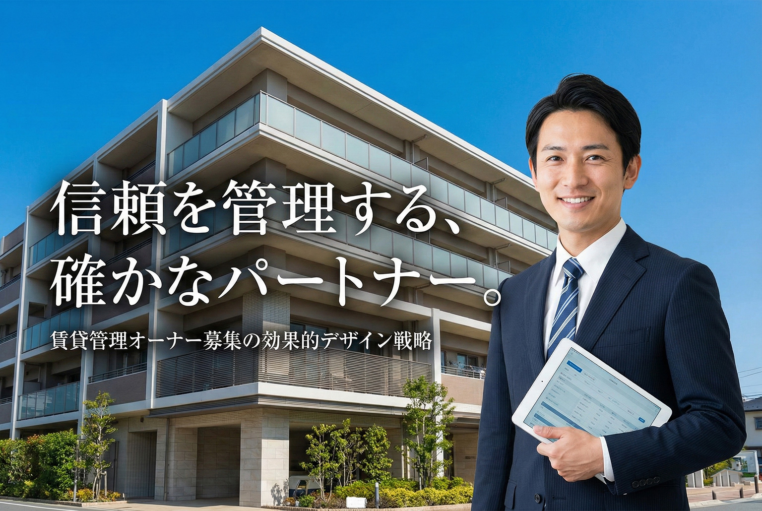 賃貸管理のオーナー募集に効くバナーデザイン