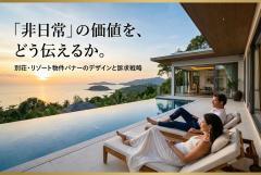 別荘・リゾート物件の魅力を伝えるバナー設計