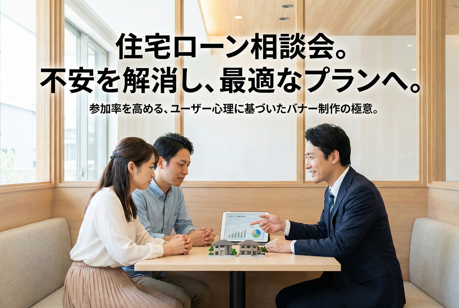 住宅ローン相談会への誘導に強い不動産バナー
