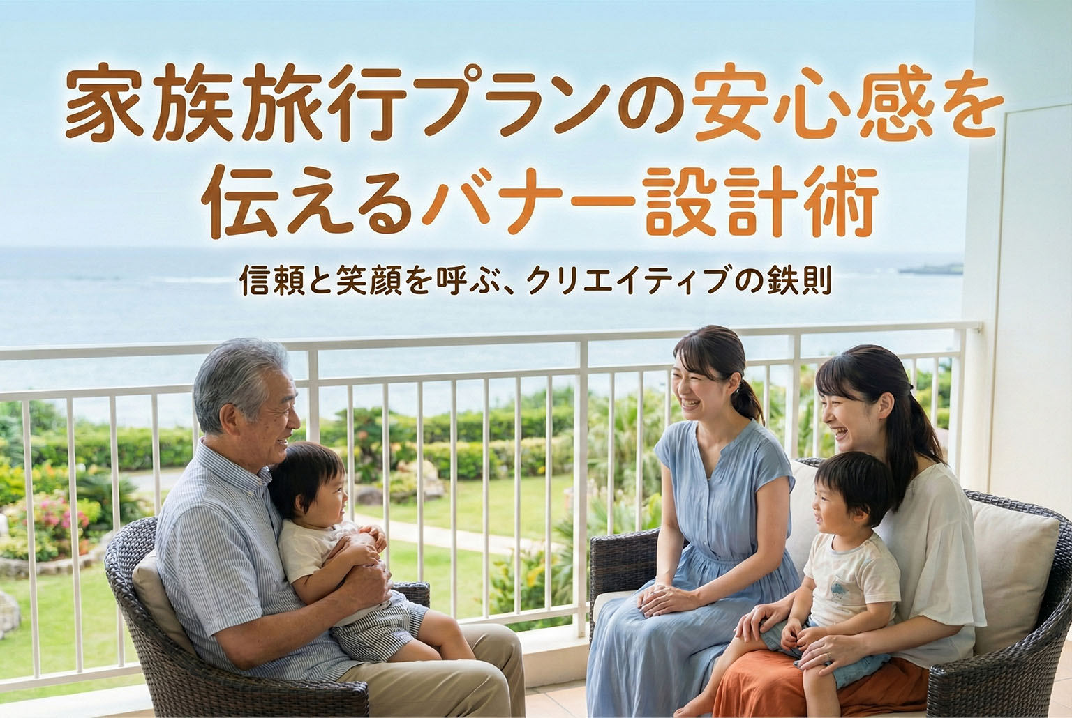 家族旅行プランの安心感を伝えるバナー設計