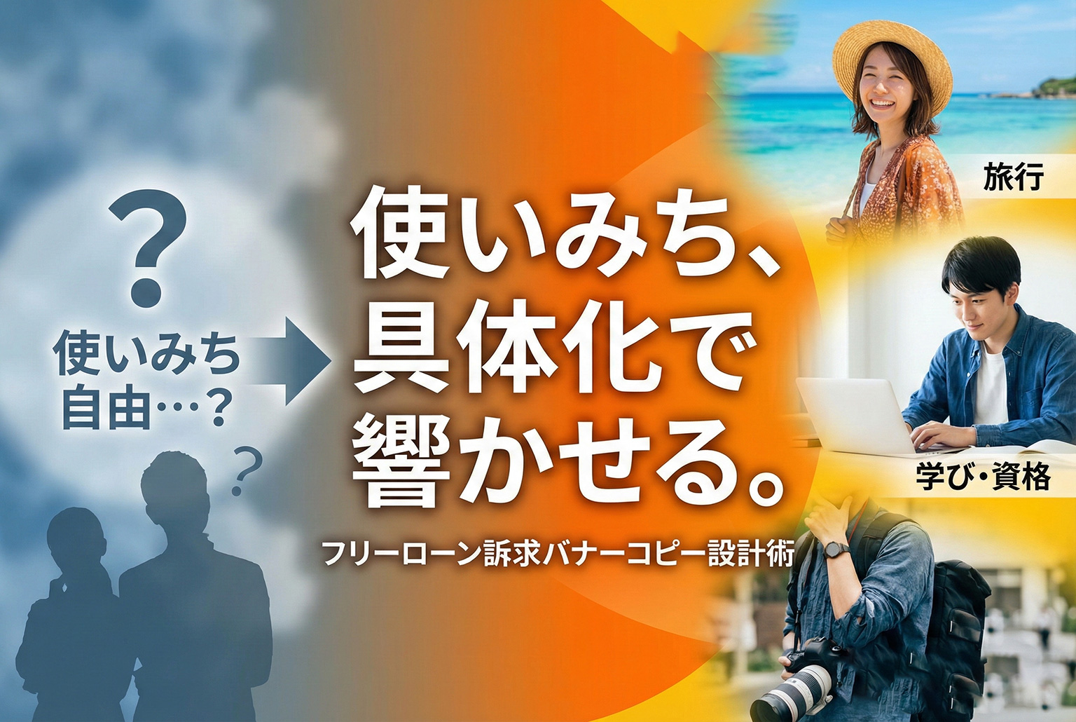 フリーローンの使いみち訴求に効くコピー設計