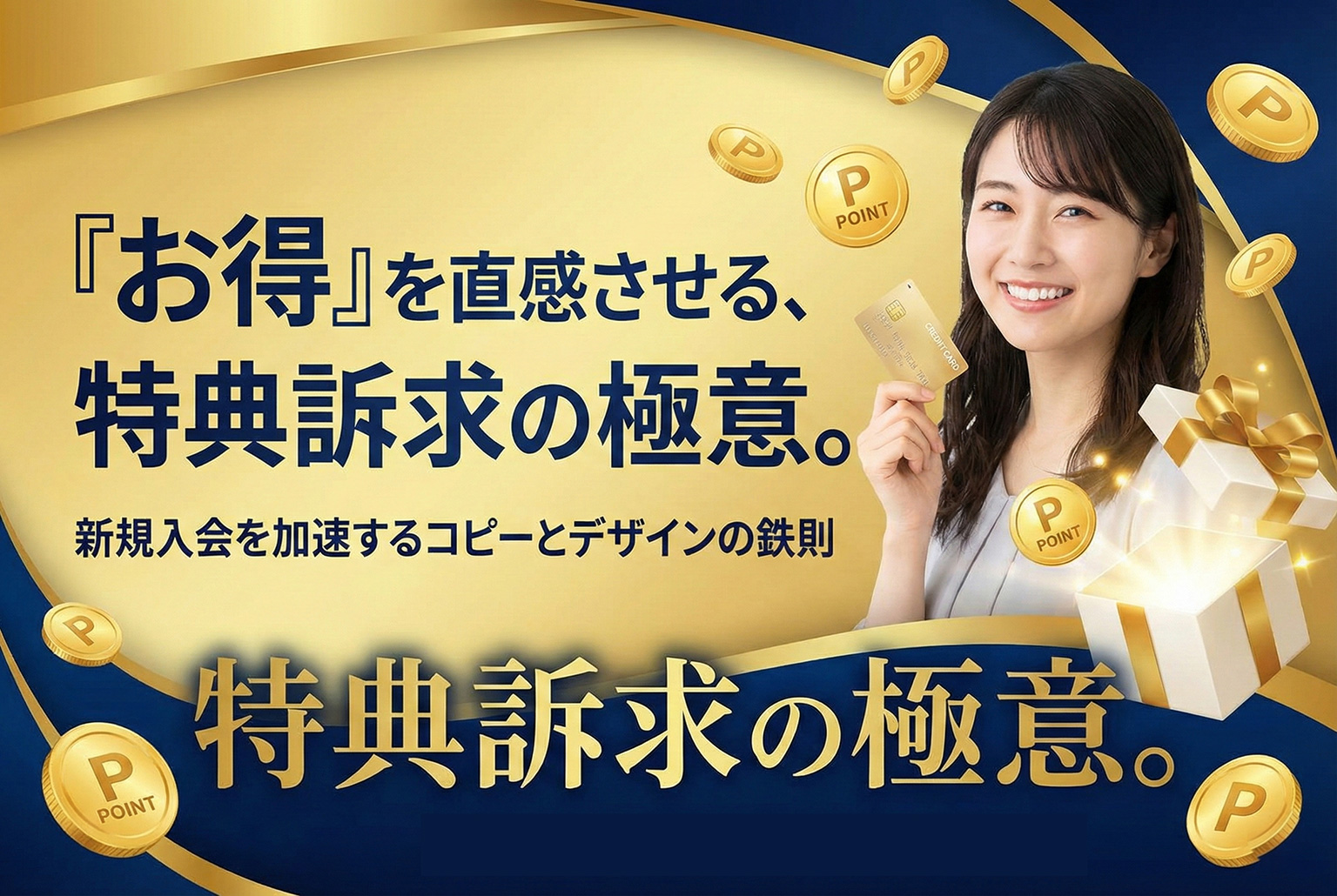クレジットカード新規入会を促す特典訴求バナー