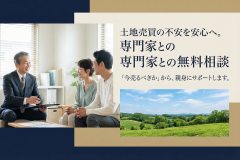 土地売買の無料相談を案内する不動産バナー