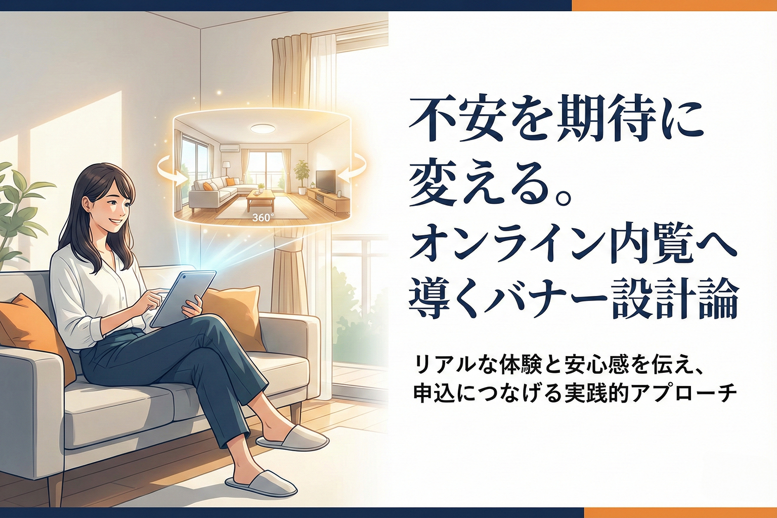 モデルハウスのオンライン内覧誘導バナー設計