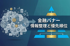 金融サービスの訴求点を整理するバナー設計
