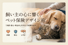 ペット保険の申し込みを後押しするバナーデザイン