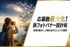 旅フォトコンテスト応募誘導の参加バナー作成